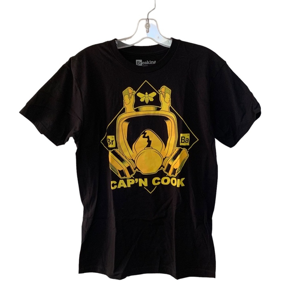 NEW Breaking Bad Cap’n Cook Graphic T Shirt Black & Yellow Men’s Size S, M, XL